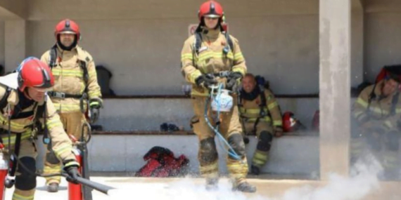 Tüpraş uluslararası sertifikalı yangın eğitimleri veriyor